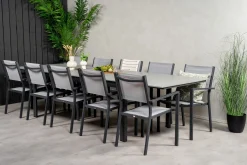 Levels Matgrupp Utomhus 225-325 cm Rektangulär med 10 Copacabana Utestolar