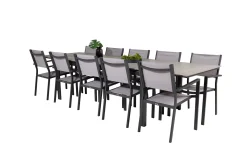 Levels Matgrupp Utomhus 225-325 cm Rektangulär med 10 Copacabana Utestolar