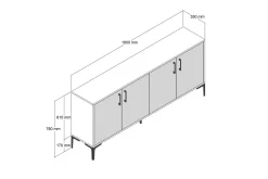 Levents Avlastningsbord 180 cm