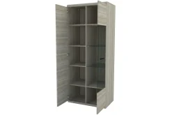 Link Vitrinskåp 80x37x194 cm beige||Grey