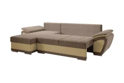 Listowel 3-sits Hörnbäddsoffa White