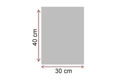 Liten Canvastavla 30x40 cm - Glad kock med en bricka fylld av mat och dryck