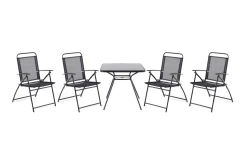 Livo Trädgårdsmöbelset Med Utebord+4 Utestolar