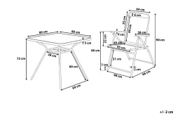 Livo Trädgårdsmöbelset Med Utebord+4 Utestolar