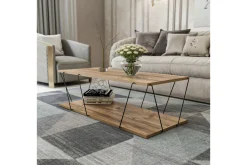 Ljusfors Soffbord 120 cm med Förvaring Hylla