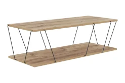Ljusfors Soffbord 120 cm med Förvaring Hylla