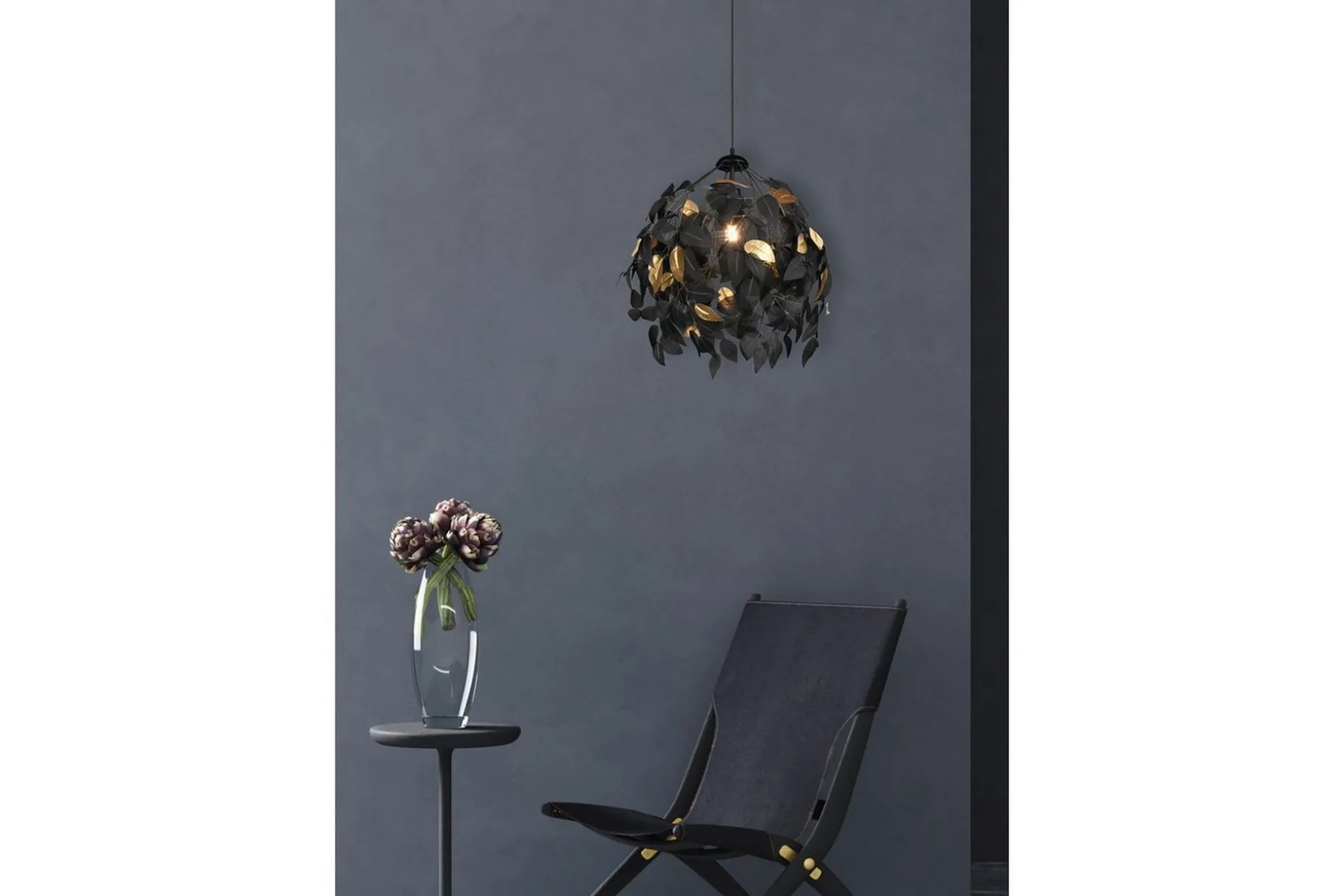 Ljuskrona TRIO Leavy 38 cm