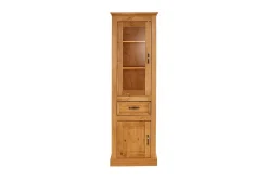 Loft24 Jools Smalt Vitrinskåp 38 cm djup 55 cm bred 180 cm hög Trä
