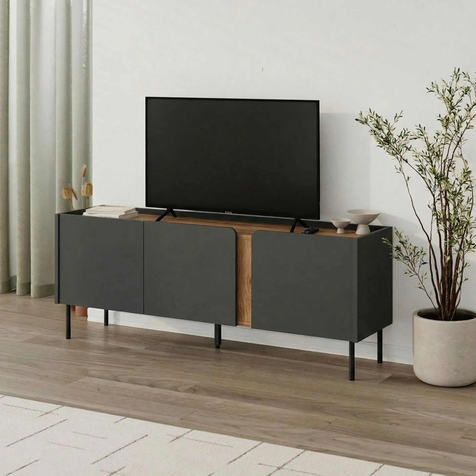 Lomar TV-bänk 140x53,9x35,5 cm