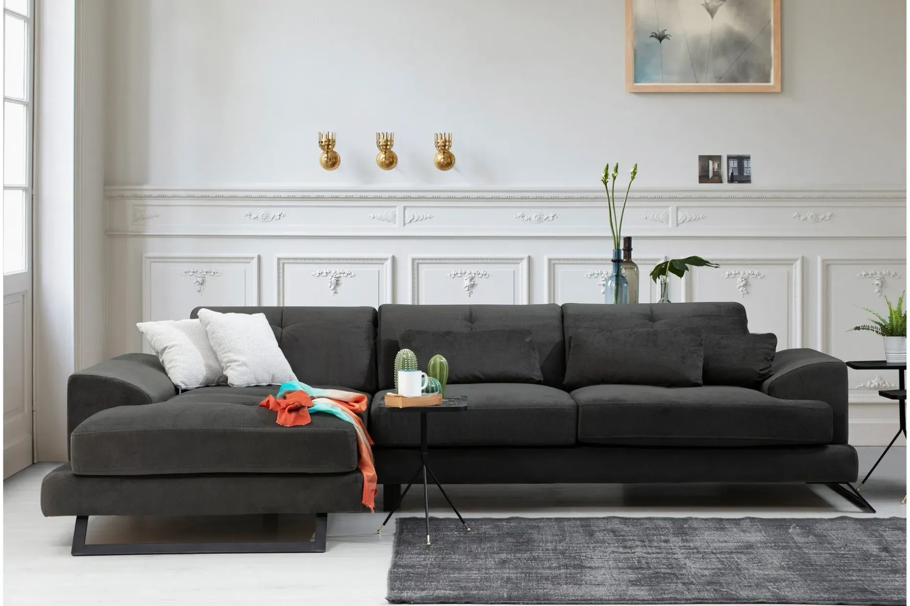 Longa Hörnsoffa med Divan Vänster