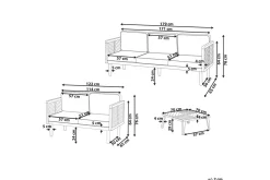 Loungegrupp Baratti 5-Sits