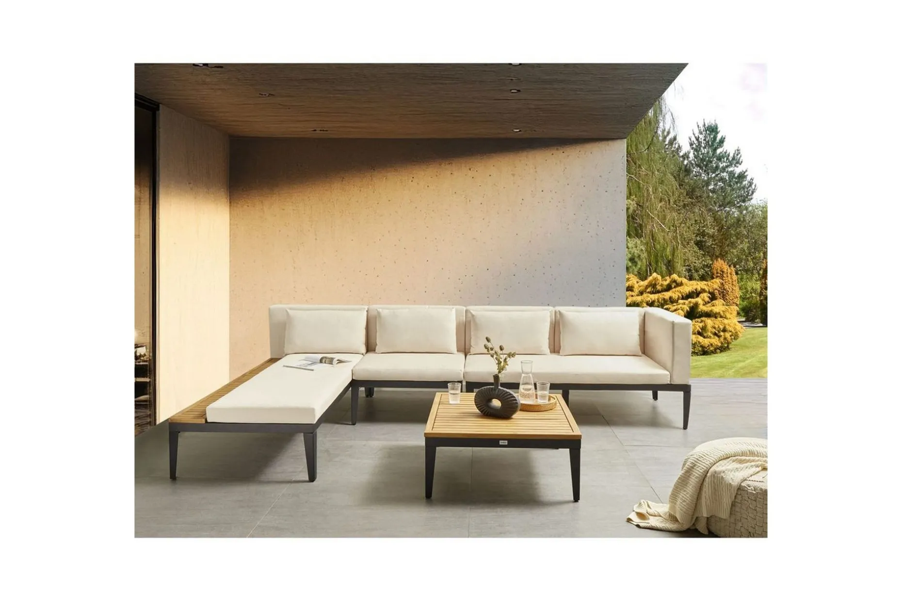 Loungegrupp med bord Bracciano 4-Sits