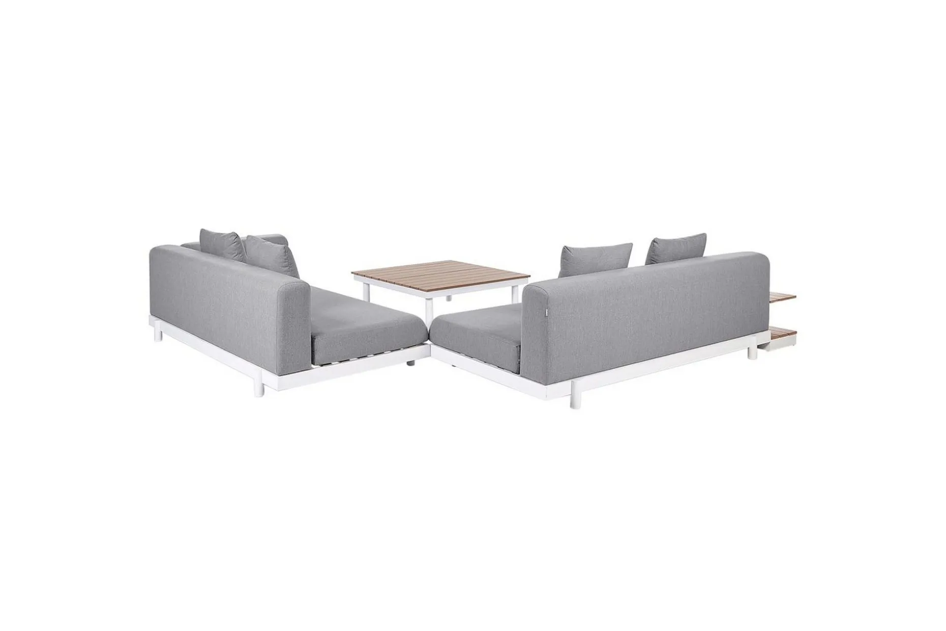 Loungegrupp med bord Missanello Grå/vit