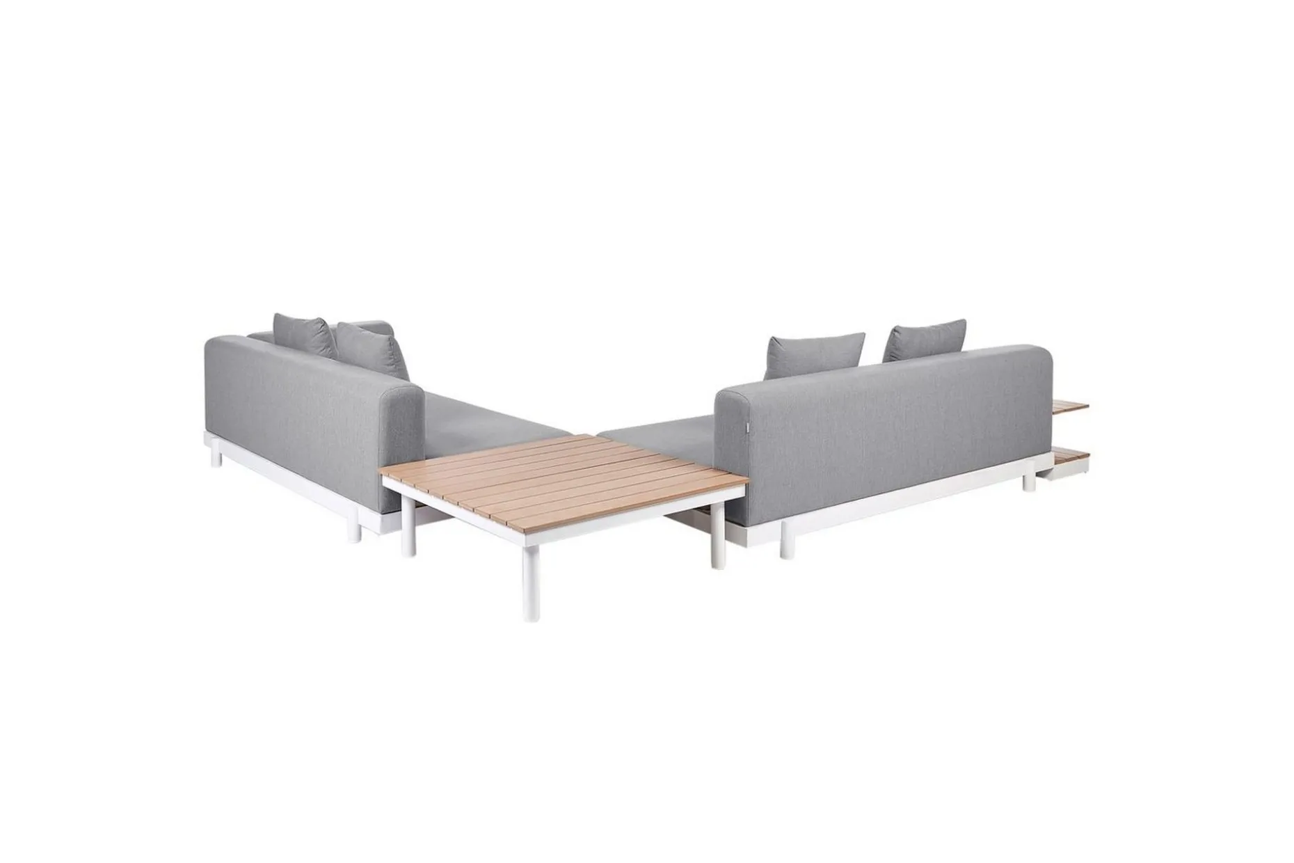 Loungegrupp med bord Missanello Grå/vit