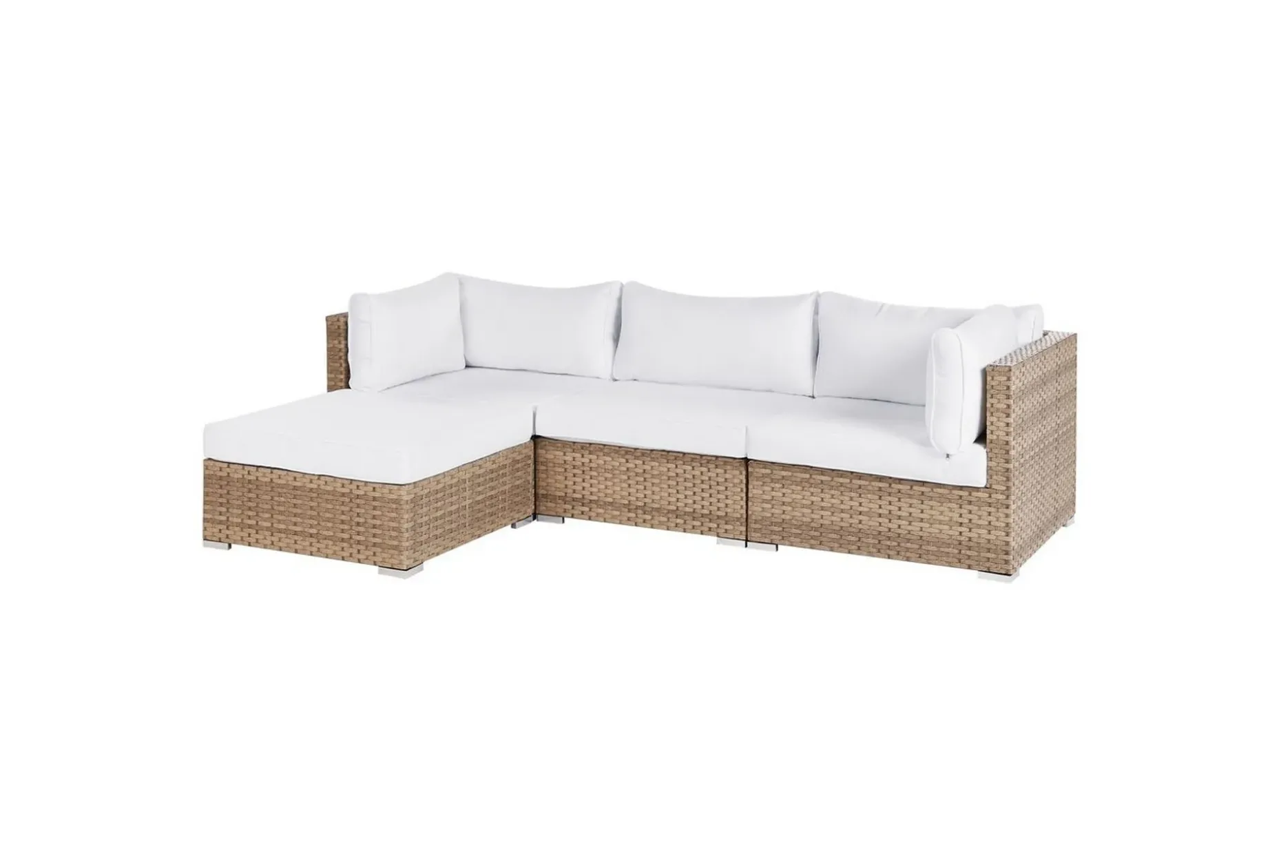 Loungegrupp Sano Natur/vit, Högervänd