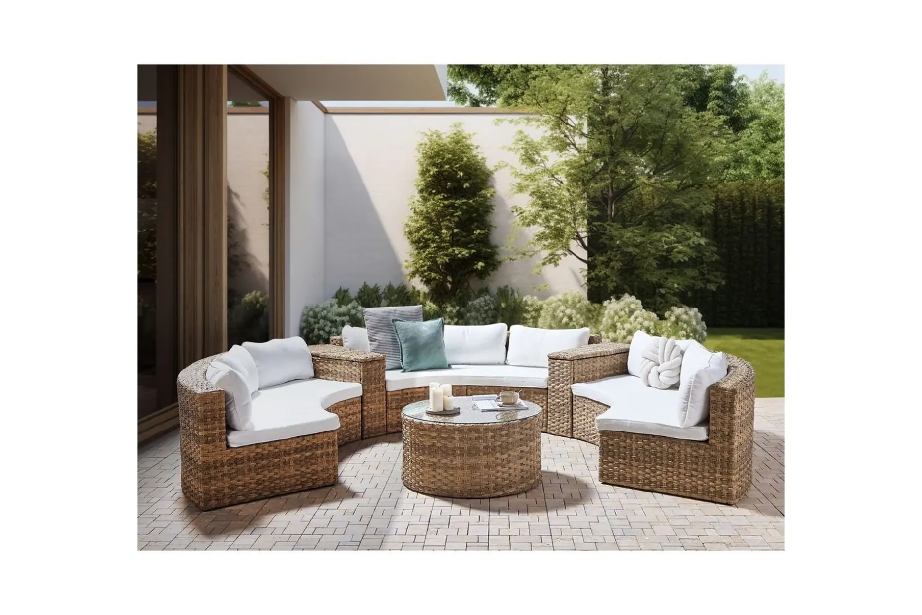 Loungegrupp Severo Brun/Vit
