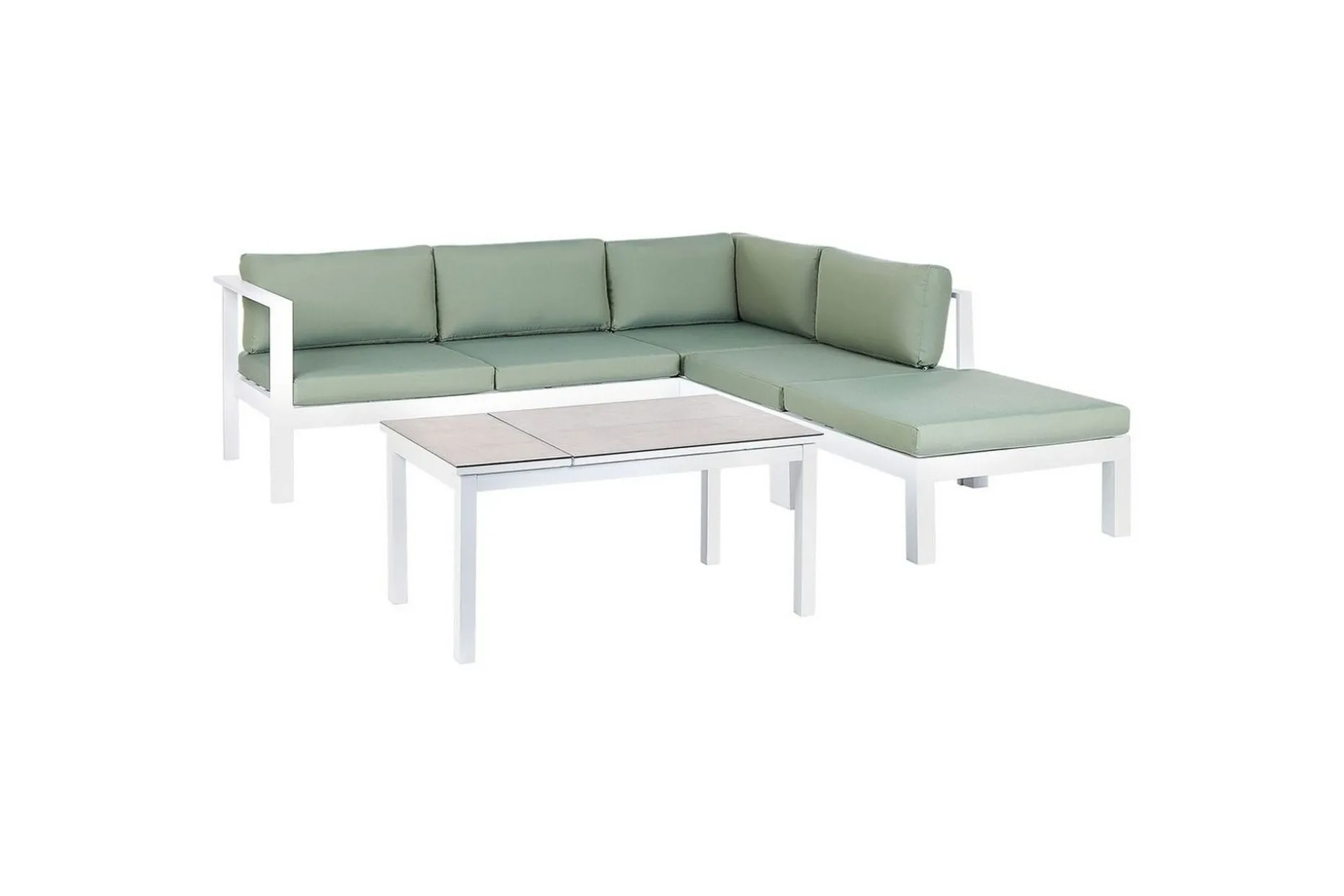 Loungegrupp 5-sits Messina Grön/vit/grå