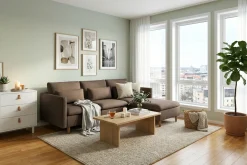 Lovis 3-sits Soffa med vändbar Divan i tyg
