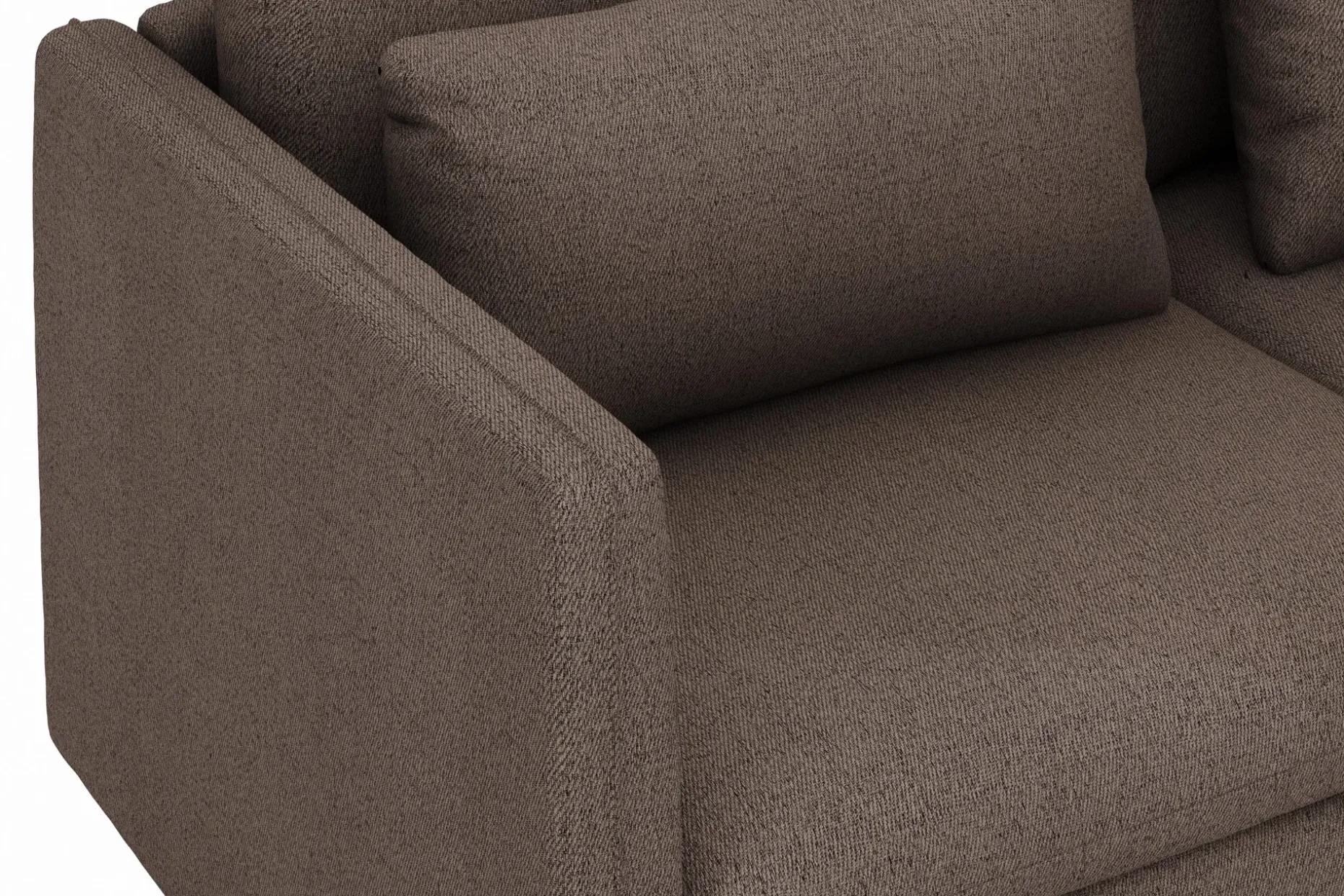 Lovis 3-sits Soffa med vändbar Divan i tyg