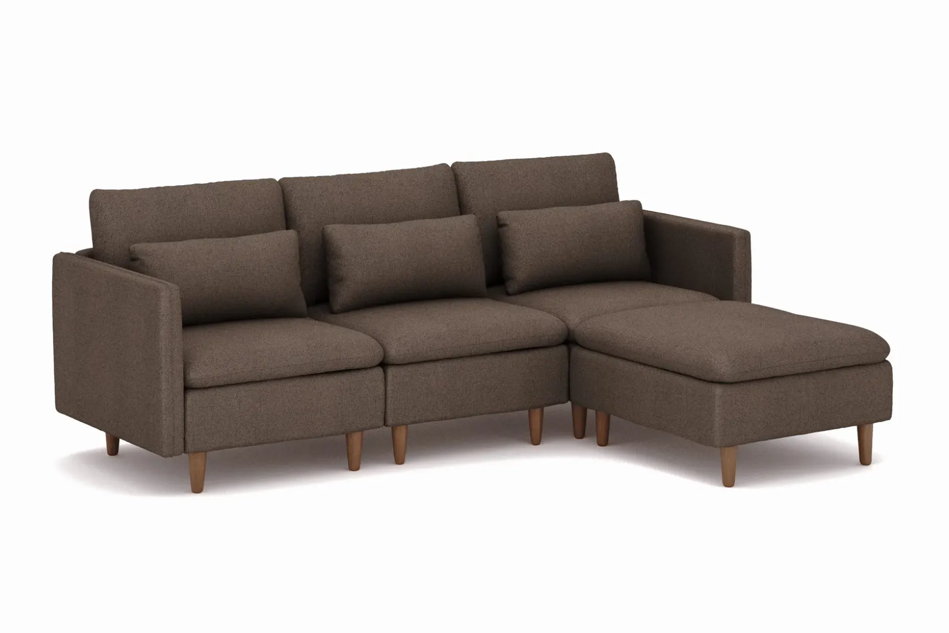 Lovis 3-sits Soffa med vändbar Divan i tyg