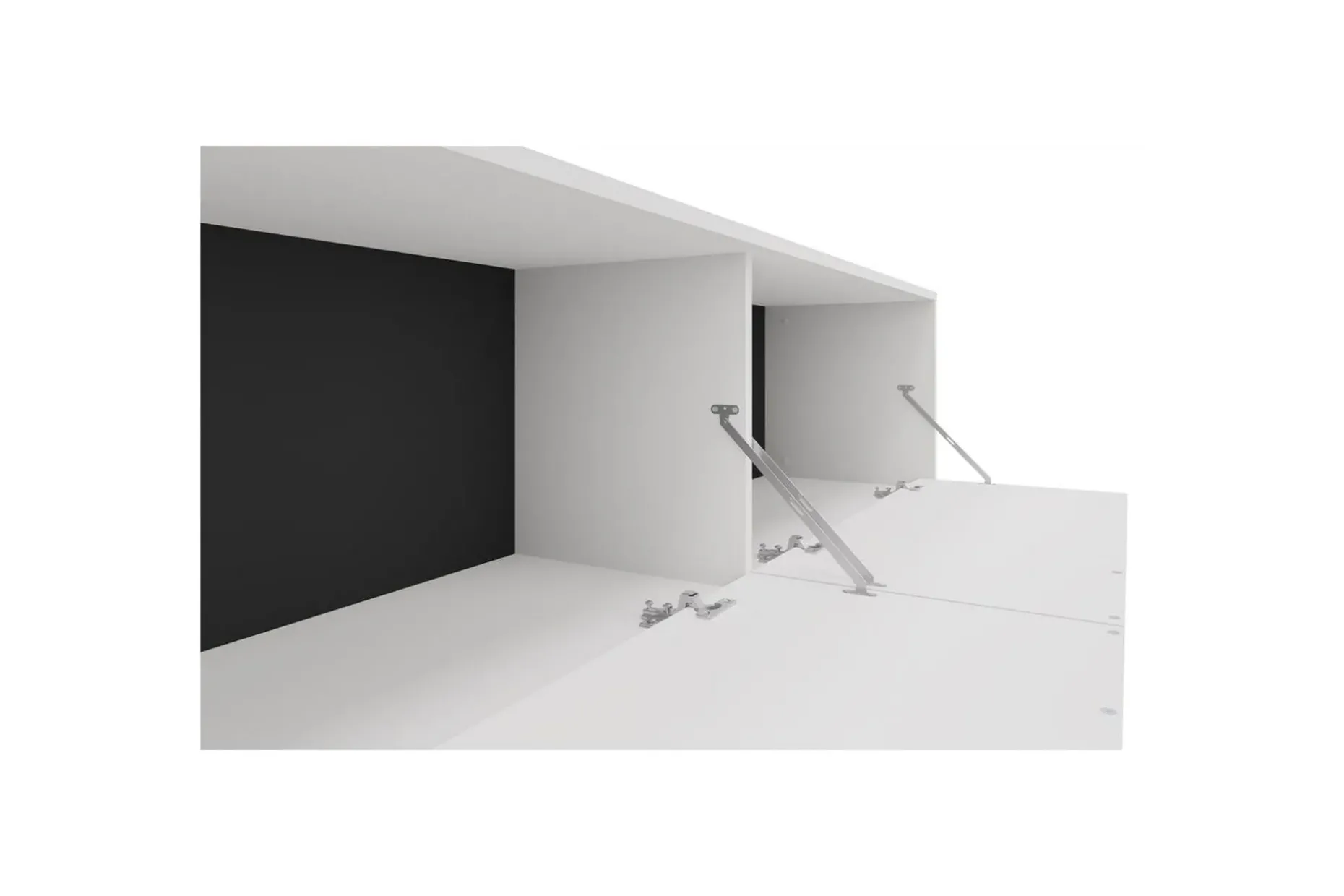 Lowboard Alberto 180x38x50 cm, Vit