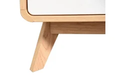 Lowboard Cassie 100x51x40 cm, Ek/Vit