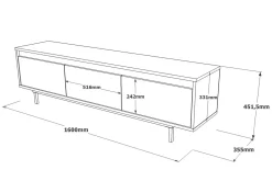 Lozyno Tv-bänk 160 cm