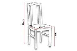 Lufti Matstol Black/Wood