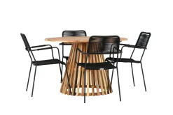 Lumpur Matgrupp Utomhus + 4 Utestolar