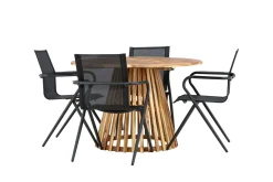 Lumpur Matgrupp Utomhus 110 cm Rund med 4 Alina Utestolar
