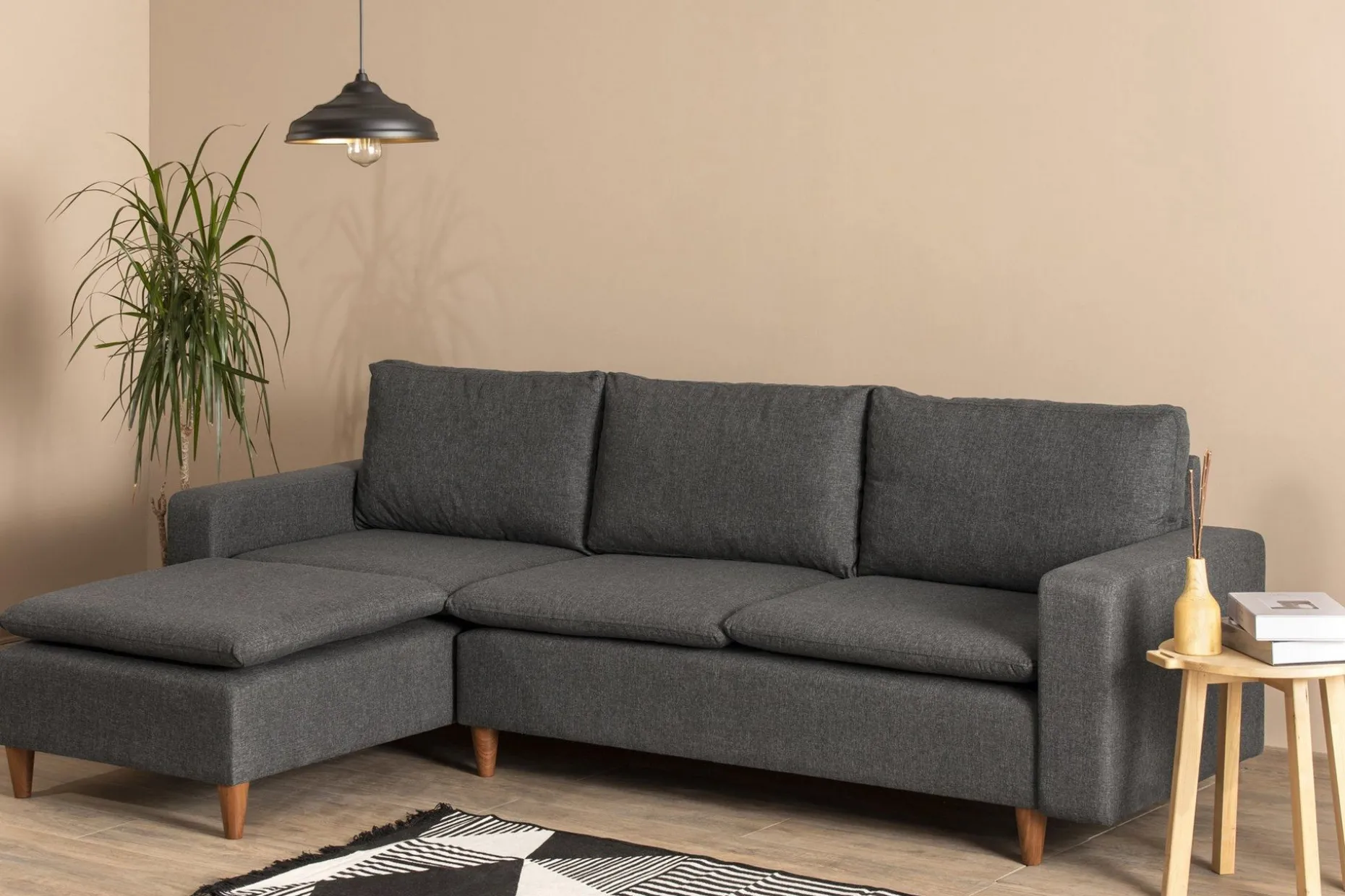 Lungo Soffa m. Divan 4-sits