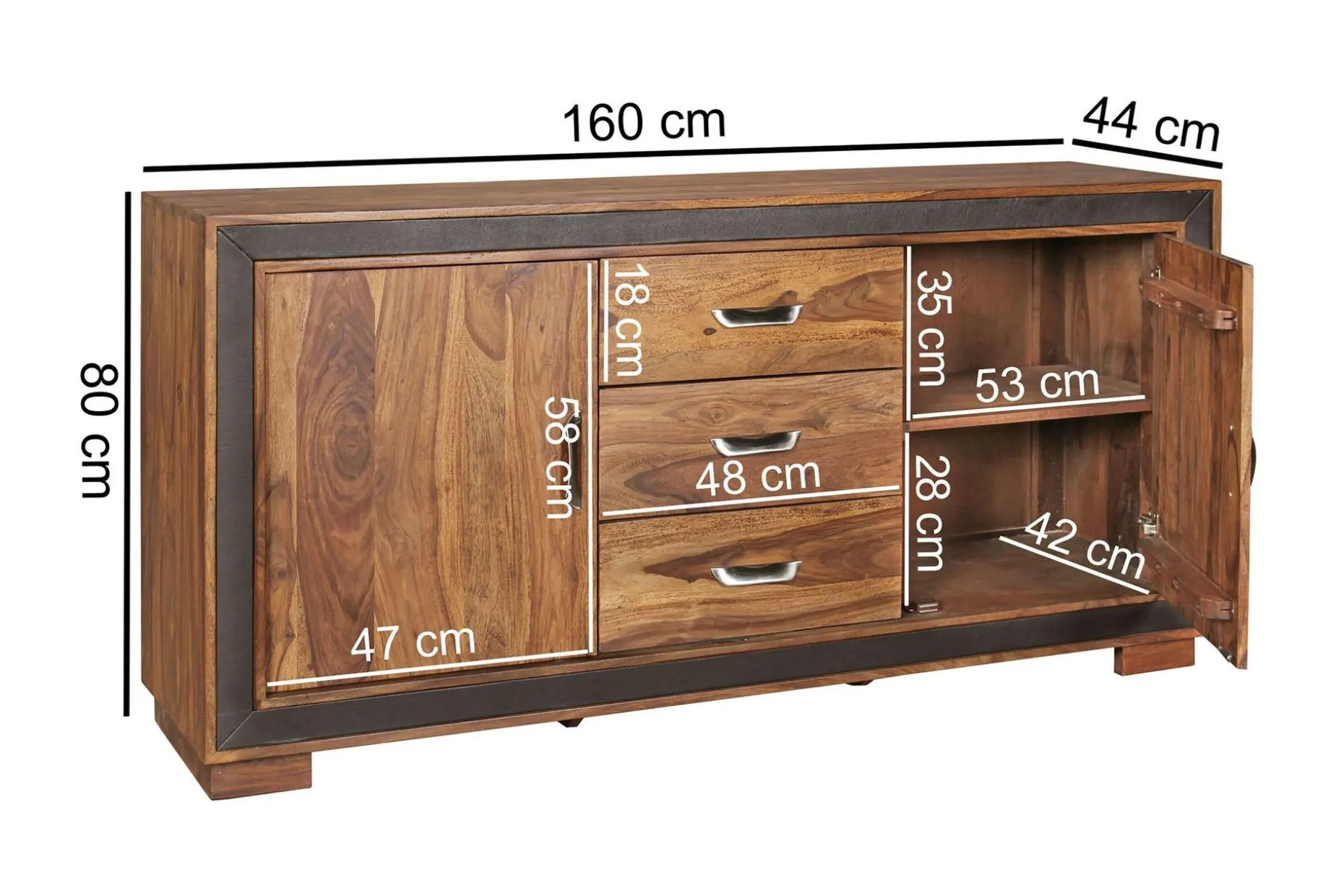 Luqman Skänk 160x44 cm