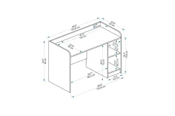 Luses Skrivbord 23,6x123,6 cm