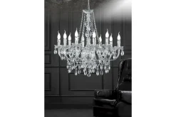 Luster Ljuskrona 10L E14 transparent