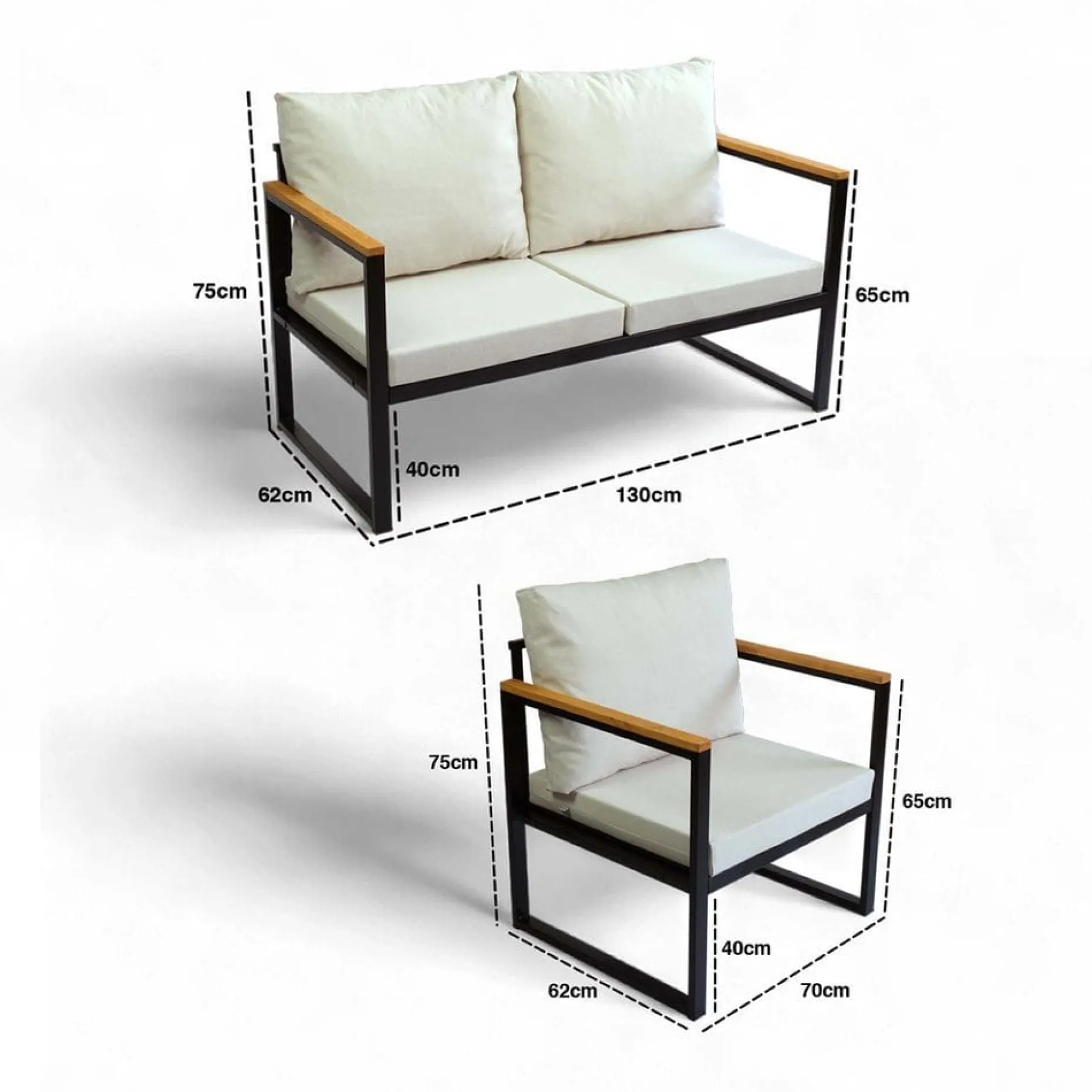 Luvin 3-sits Soffgrupp Utomhus