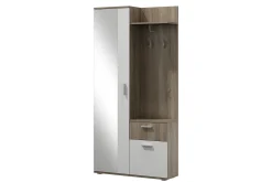 Lux Garderob 97x30x195 cm LED-belysning