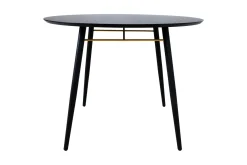 Luxemburg Matbord 100 cm Svart/Kopper