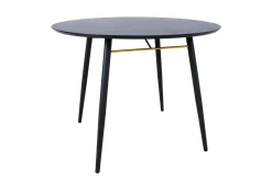 Luxemburg Matbord 100 cm Svart/Kopper