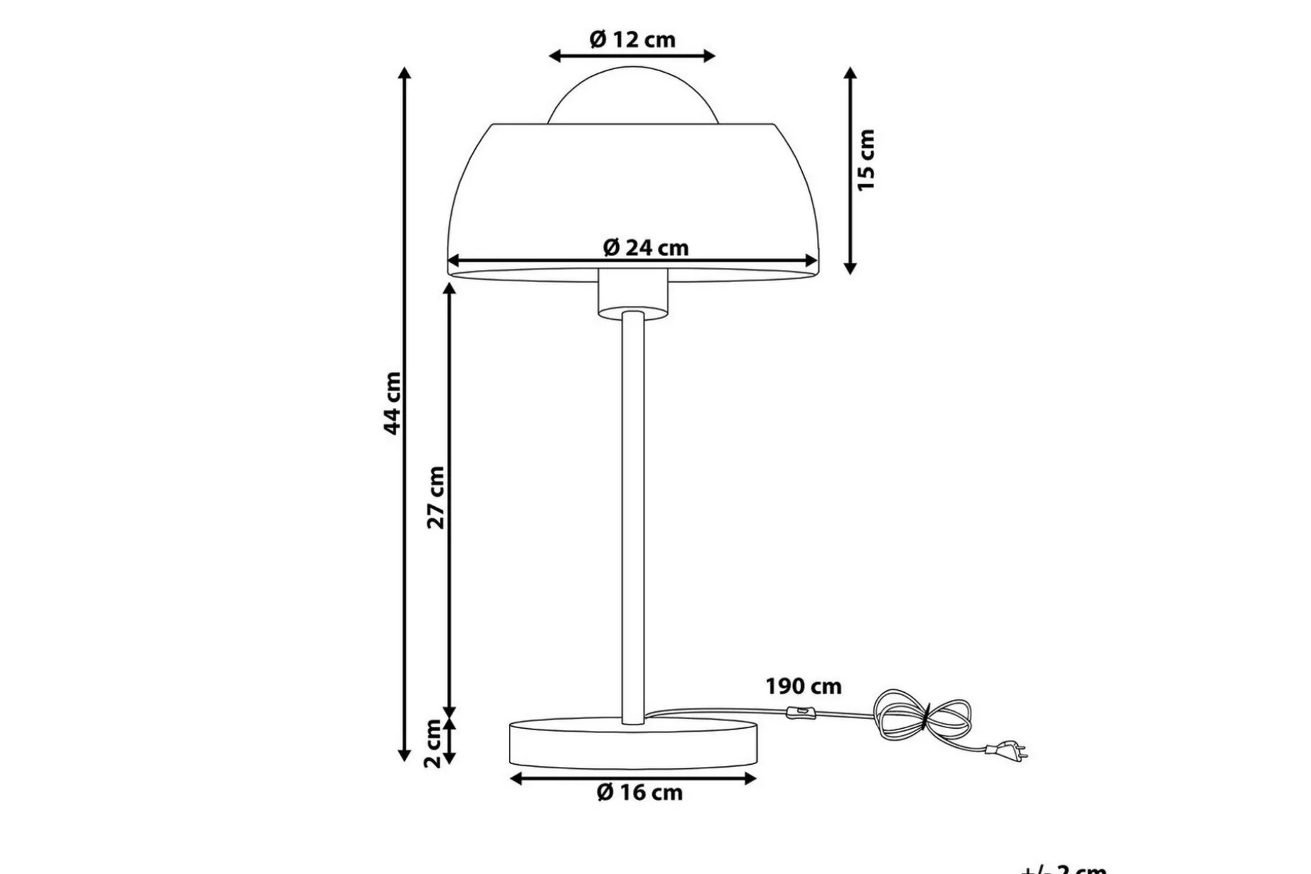 Magica Bordslampa 44 cm E27