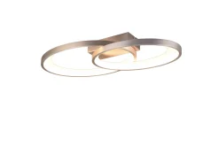Malaga LED Plafond borstad stål