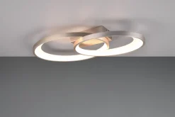 Malaga LED Plafond borstad stål