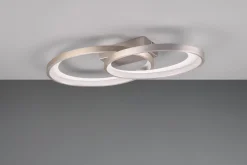 Malaga LED Plafond borstad stål