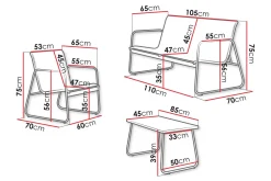 Maplewyn Loungegrupp Utomhus