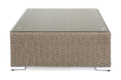 Marcus Loungebord och Soffbord Utomhus 70 cm Konstrotting Glas