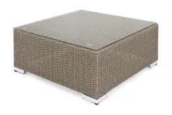 Marcus Loungebord och Soffbord Utomhus 70 cm Konstrotting Glas