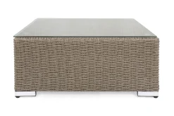 Marcus Loungebord och Soffbord Utomhus 70 cm Konstrotting Glas