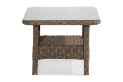 Marcus Loungebord och Soffbord Utomhus 80 cm Konstrotting Glas