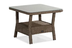 Marcus Loungebord och Soffbord Utomhus 80 cm Konstrotting Glas