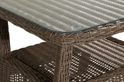 Marcus Loungebord och Soffbord Utomhus 80 cm Konstrotting Glas