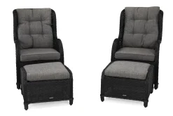 Marcus Öronlappsfåtölj med Fotpall m Dyna 2-pack